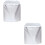 2Pcs Oxford Cloth Washing Machine Protector Silver Waterproof Cover 6