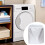 2Pcs Oxford Cloth Washing Machine Protector Silver Waterproof Cover 10