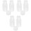 6Sets Plastic Bewaarpot Doppen Voor Honing En 2