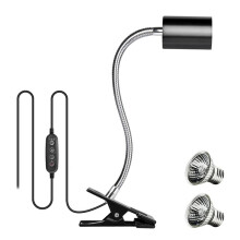 EU-KOPPLING, 50W Halogenlampa Medföljer Reptilvärmelampa Akvariumtankvärmelampor för Sköldpaddödla Ormterrarium