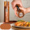 1 Conjunto de Moedor de Sal e Pimenta Manual de Madeira de 20 cm (8 Polegadas), com Ajuste de Moagem e Recarregável, Ideal para Cozinha 6