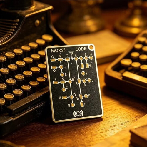 2pcs LED Morse Code Trainer Card Encryption Practice Device Morse Code Practice Trainer Morse Code Trainer Card Pro 1