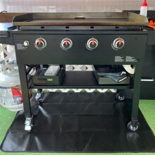 Fire Resistant Grill Mat BBQ Grill Mat Folding Oil-Proof Grill Floor Pads Fireproof Floor Mat Fire Pit Mat for Deck A