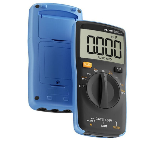 DT‑101N Pocket Auto‑Ranging Multimeter NCV Current Tester Large Backlit Screen Portable Voltage Meter 1