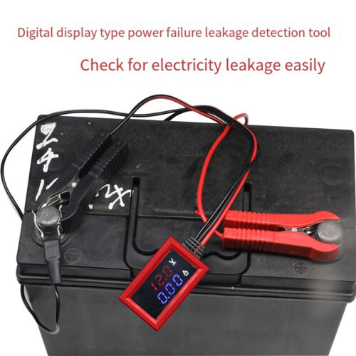 2Pack Digital Display Dual Display Car Leakage Current Detection Tool, Dark Current Detection Tool Automotive Test Parts 1