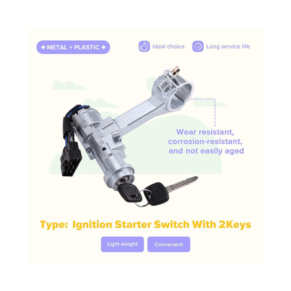 Ignition With 2Keys 45280-35240 4528035240 For 4Runner Pickup 1989-1995 Hilux 1988-1997 Light 4712796215877