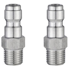 2X Connecteur de Prise Rapide de Mousse de Neige de Nettoyeur Haute Pression 1/4 Pouce à L'Adaptateur de Lance de Baguette de Pistolet de