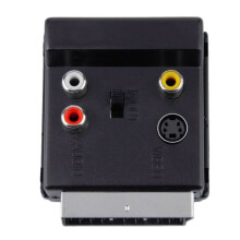 3X Nieuwste Schakelbare Scart -Vrouw S-Video 3 RCA Audio-Adapterconvector