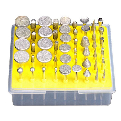 Diamond Grinding  Set 3mm Handle Grinding File Abrasive Rotary Tool Grinding  Diamond File