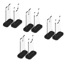 4Sets Knife Display Stand,Acrylic Knife Holder Collector,Single Knife Holder for Home Decor (Black Bottom)