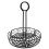 Kitchen Round Wire Condiment Storage Rack, Black Metal Organizer for Restaurant Tables 6