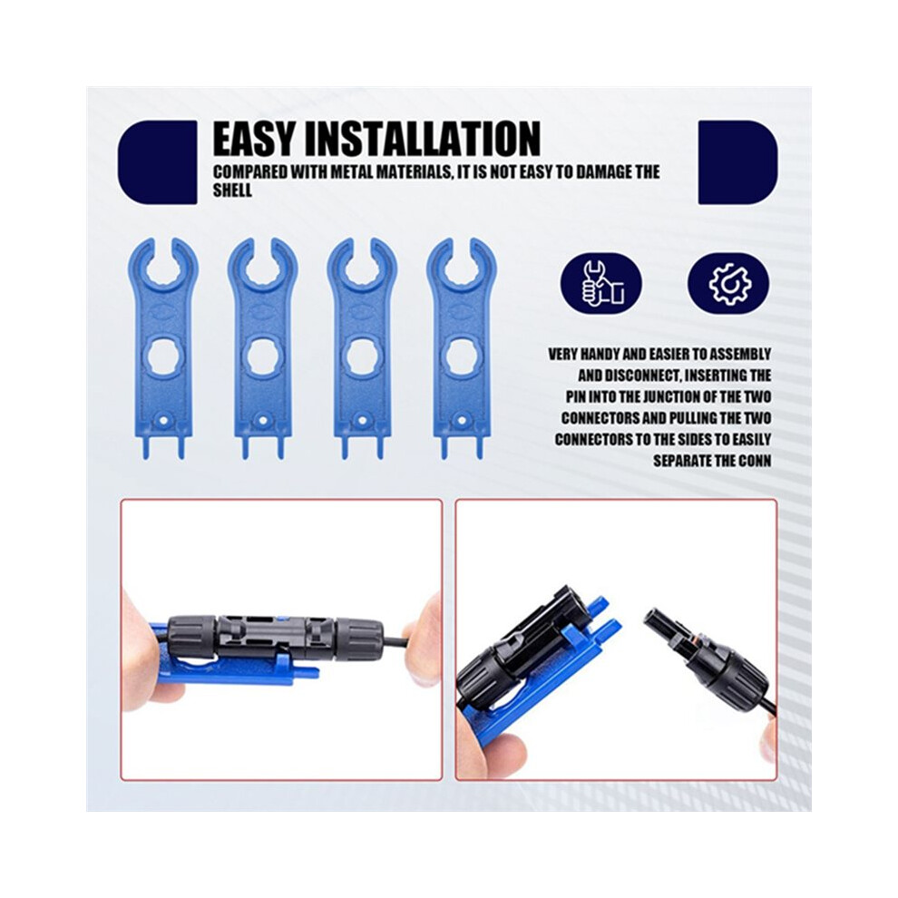 10 Pair Solar Panel Pv Wrench Connector Disconnect Tool Wrench Abs Plastic Pocket Solar Connector Wrench 1000V 4712667119464