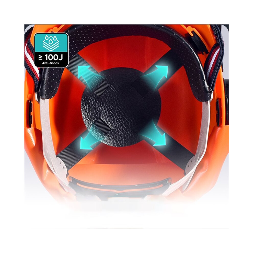 Industrial Chainsaw Helmet With Ear Mesh Clear Plastic Visors Included Adjustable For Forestry And Arborist Work 6032281086804