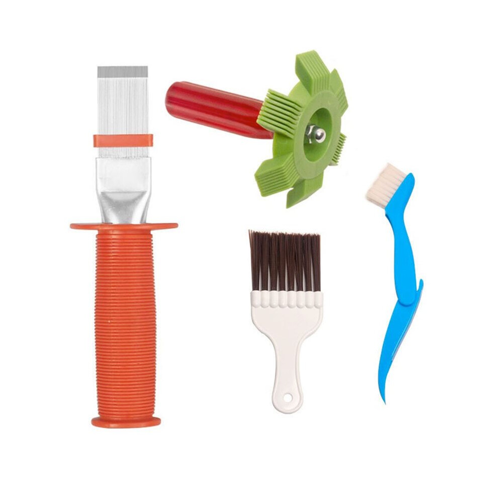 4-Piece Condenser Cleaning Brush Set, Suitable For Dryers, Air Conditioners And Refrigerators 4711928043883