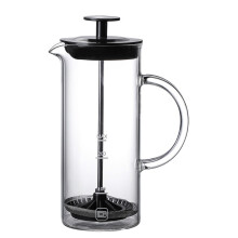 Milk Bubbling Machine Manual Milk Frother Pot Coffee Milk Bubbling Cup Portable Household Milk Bubbler A