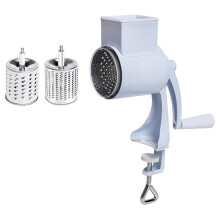 Rotary Cheese Grater Hand Crank Nut Grinder Multifunctional Kitchen Shredder for Cheese, Nuts, and Fruits
