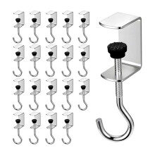 Heavy-Duty Hooks for Table, Adjustable Steel Bag Hangers, Portable Desk Hooks for Handbags,Under Counter Use