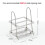 Microscope Slides Rack 26 Positions Stainless Steel Staining Rack Silver Tone for Research Experiments 6