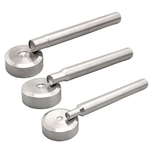 Cap Rivet Setting Tool Kit with Punch Setter and Base for Leather  DIY 6/8/10mm Aperture for Installing Rivets 8mm 1