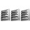 3Pièces Cache-Vent Extérieur Inox Argent Louver Protection Anti- 3
