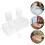 1Ensemble Pot À Épices Cuisine Transparent 4 Compartiments 6