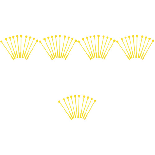 50Pcs Yellow Long Ps Drum Mallets for Stage and Practice 2