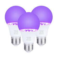 3St 10W Ultraviolett UV-Lampa Fluorescerande UV-Lampa Svart Ljusblå Lampa E26 110V 220V för DJ-Festdekoration