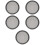 5Pcs Car Subwoofer Speaker Mesh Covers Black Protection 6
