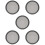 5Pcs Car Subwoofer Speaker Mesh Covers Black Protection 7