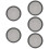 5Pcs Car Subwoofer Speaker Mesh Covers Black Protection 9