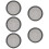 5Pcs Car Subwoofer Speaker Mesh Covers Black Protection 10