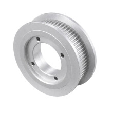 Polia de Sincronização 2GT 60T com Flange, 4 Furos, Liga de Alumínio, Alta Precisão, Peças para Impressora 3D
