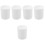 5Pcs Compact White Chemistry Beaker Mugs Plastic Lab Cups for Home 3