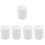 5Pcs Compact White Chemistry Beaker Mugs Plastic Lab Cups for Home 4