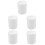 5Pcs Compact White Chemistry Beaker Mugs Plastic Lab Cups for Home 5