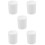 5Pcs Compact White Chemistry Beaker Mugs Plastic Lab Cups for Home 7