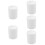 5Pcs Compact White Chemistry Beaker Mugs Plastic Lab Cups for Home 9
