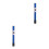 2Pcs Practical Blue Flute Mouthpiece Plastic ABS Nickel-Plated Brass 6