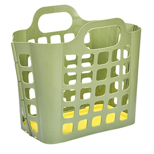 Laundry Basket Plastic Foldable Storage Basket Wall-Mounted Dirty Clothes Storage Basket Folding Plastic Laundry Basket