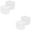 4Pcs Picnic Food Fresh Keep Boxes Clear Bread and Fruit Containers 5