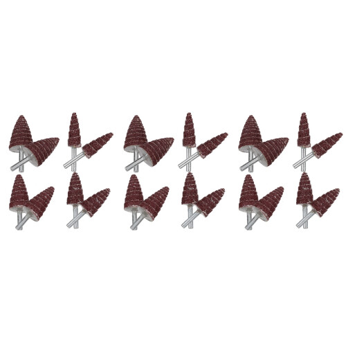 24Pcs Assorted Cone Abrasive Flap Wheels for Efficient Grinding 2