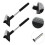 4Pcs Black Home Squeegee Glass Cleaning Tool with Comfortable Grip 10