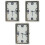 3 Count Dashboard Mini Clock Adhesive Tiny Analog Car Trigger The 2