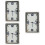 3 Count Dashboard Mini Clock Adhesive Tiny Analog Car Trigger The 6