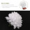 30 pcs Carnations  Artificial Flower Silk Spherical Heads Wedding Decor White 4