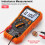 T58C Digital Multimeter with Auto Range, Voltage, Current Measurement, and More 3