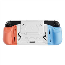 For 2 Game Console TPU Protective Case Ergonomic Grip Holder with Stand & Game Card Slot Protective Cover