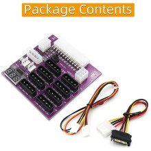 ATX Power Supply Breakout Board with 4 Pin and 6 Pin Power Connector Mining Breakout Board Power Module for Mining Miner