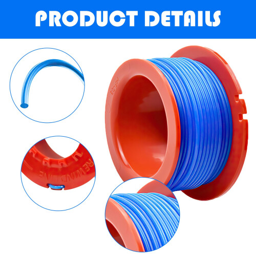 Wlleoaa 2 PCS Strimmer Wire for Flymo Mini Trim, Strimmer Spool Replacement, Str 2