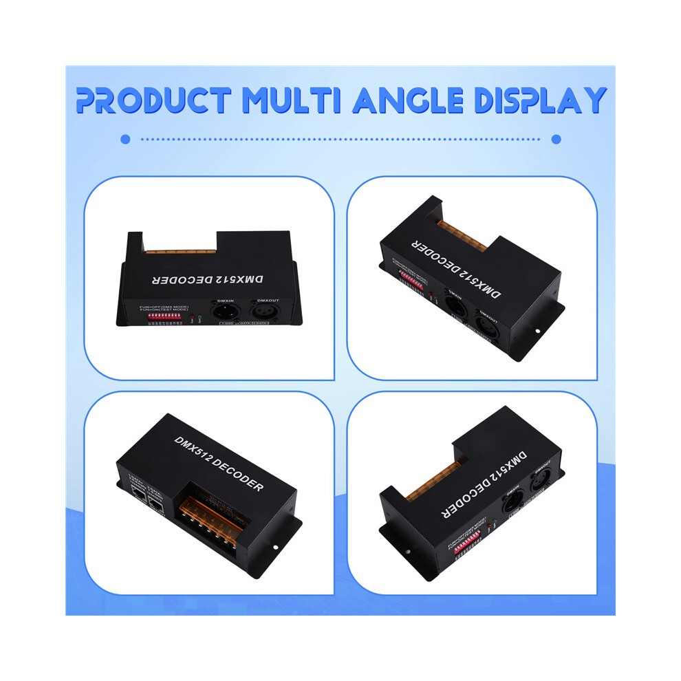 Led Rgbw Strip Dmx512 Decoder Dc12v 24V Input 5A 4 Channel 480W Output Led Rgbw Strip Pwm Dmx512 Slave Controller 4713838445870